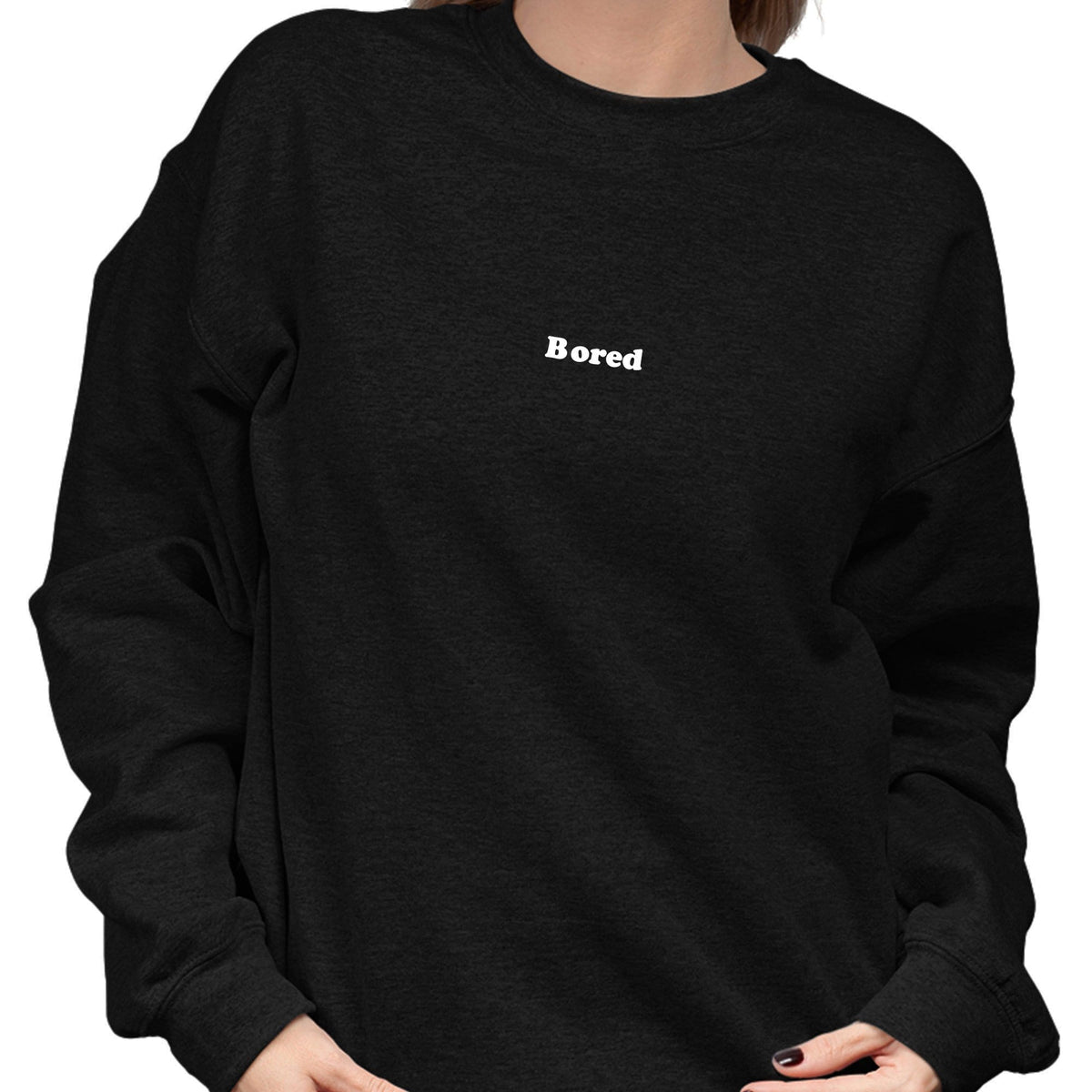 Bored Black Sweatshirt Perpetual Shade