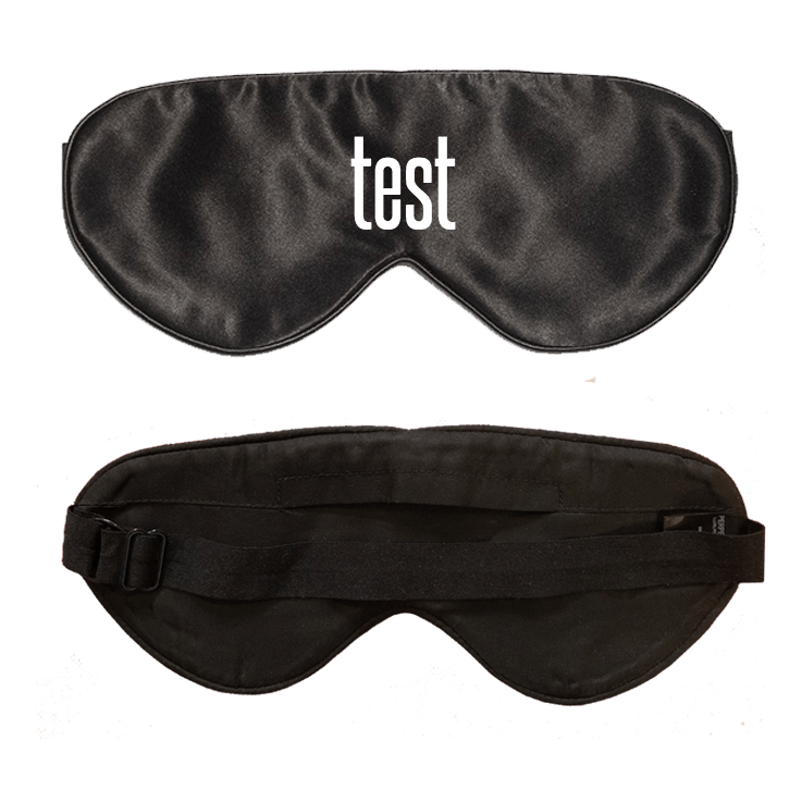 Lavender Scented Black Silk Sleep Mask- Click to customize