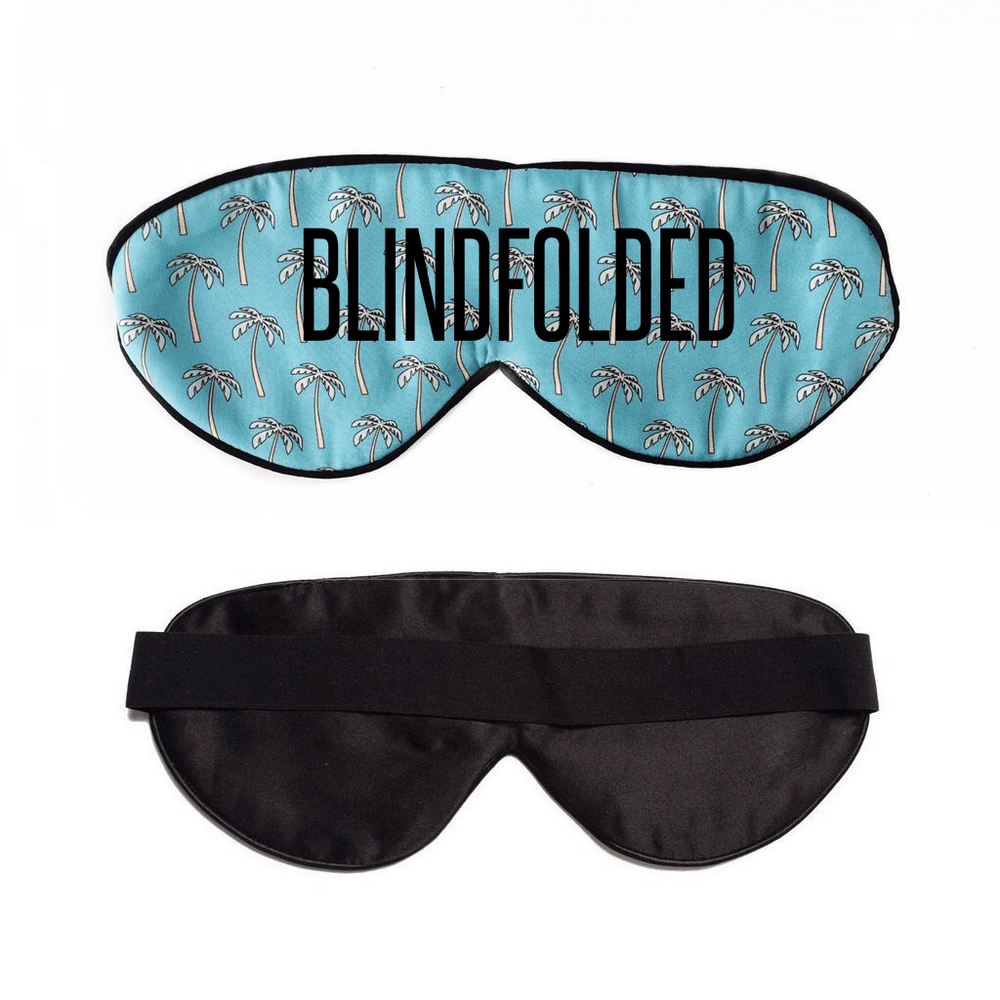 Palm Palm Blue Sleep Mask